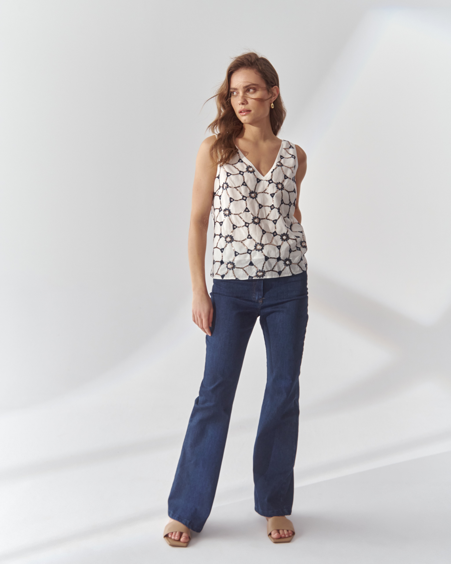 Cleo Ecru top