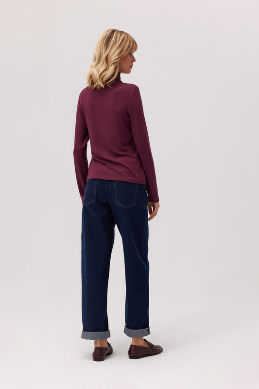 Megis viscose turtleneck blouse