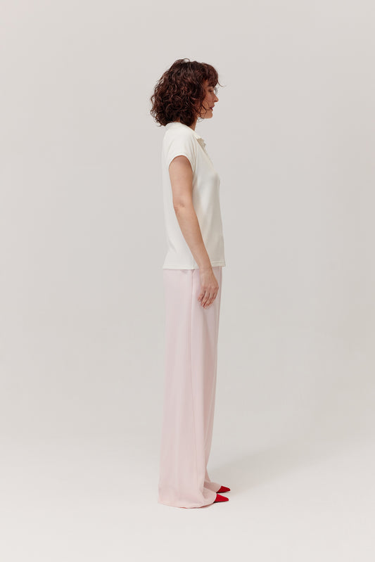 Bono powder pink lyocell trousers