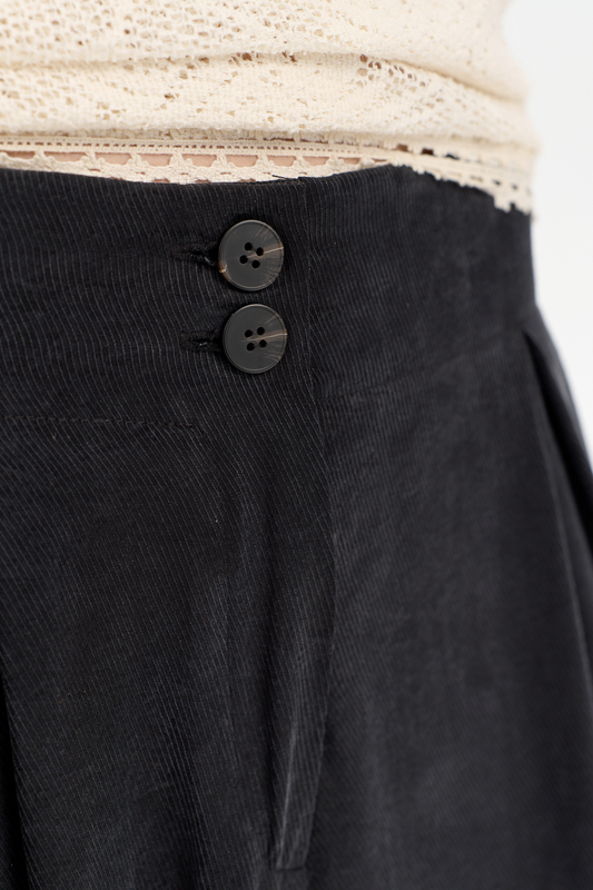 Farrell black harem trousers