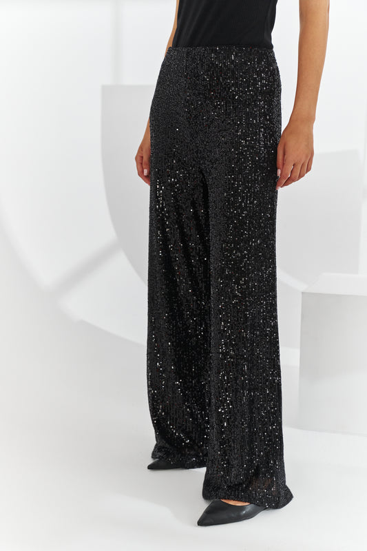 Prism Sequin Pants Black