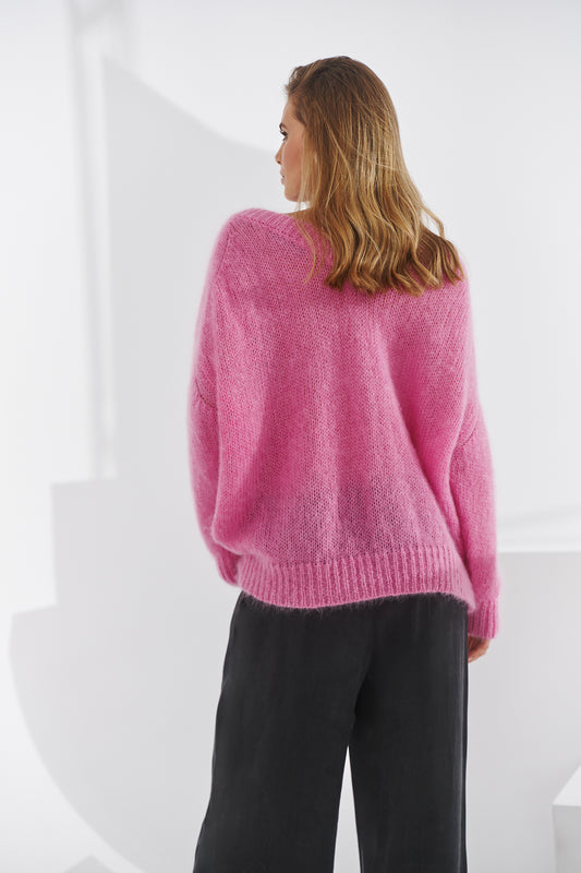 Sweter baby moher Rossini różowy