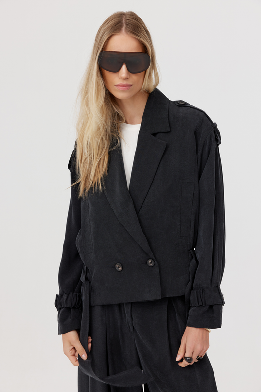 Farrell Black Lyocell Jacket