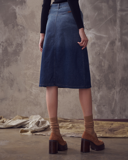Spódnica Migra Jeans Granat