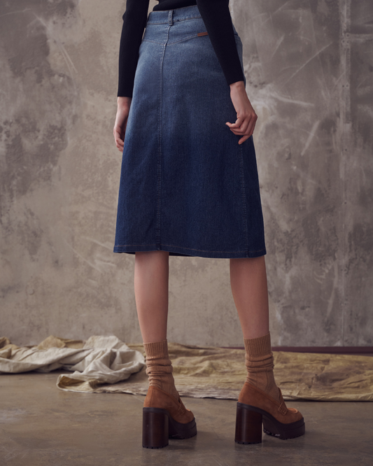 Spódnica Migra Jeans Granat