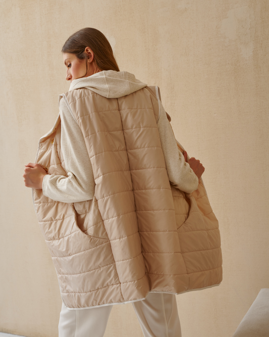 Gilet Vida Beige