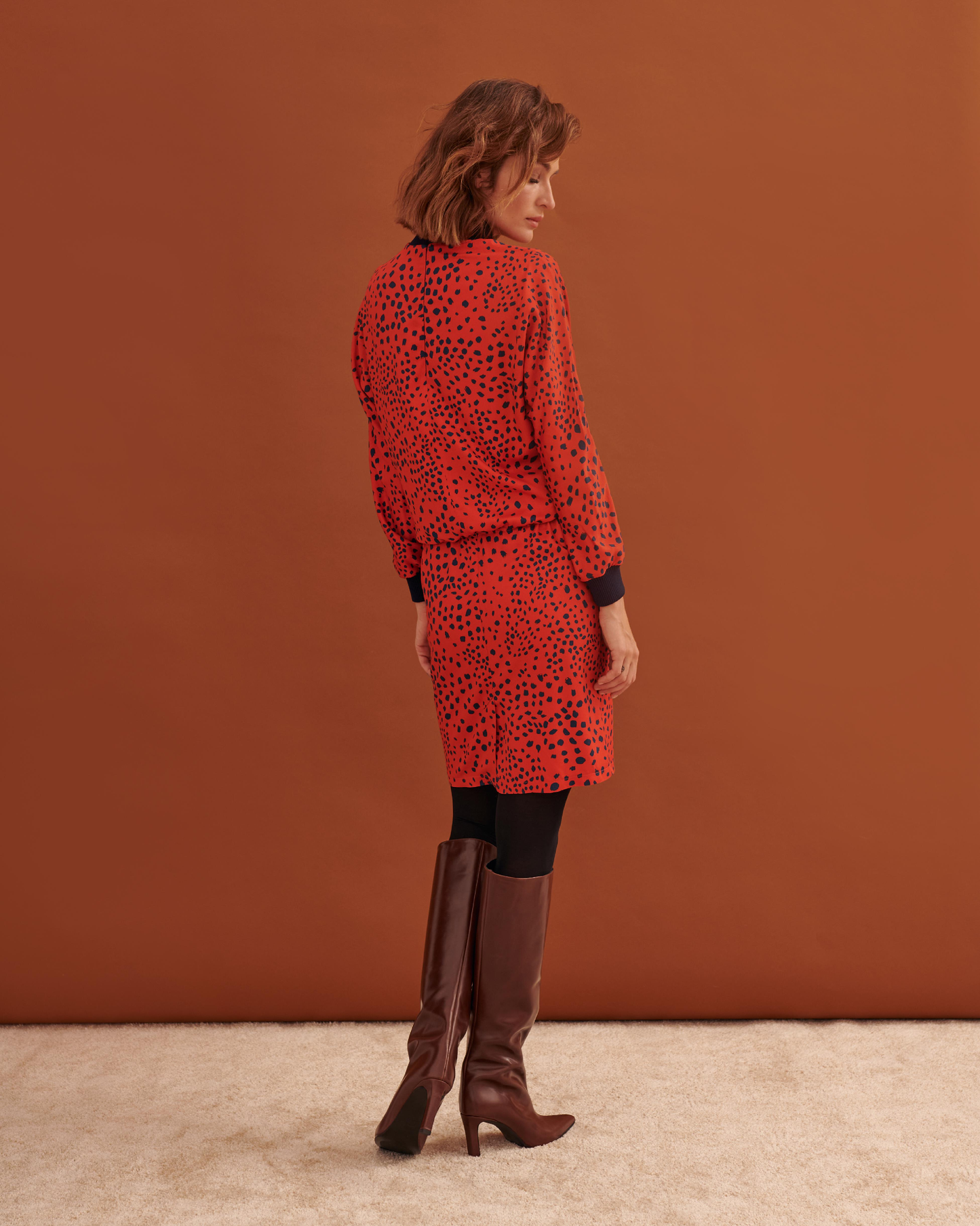 Joyce Orange Dress