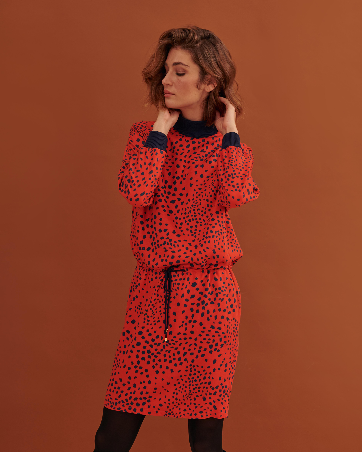 Joyce Orange Dress