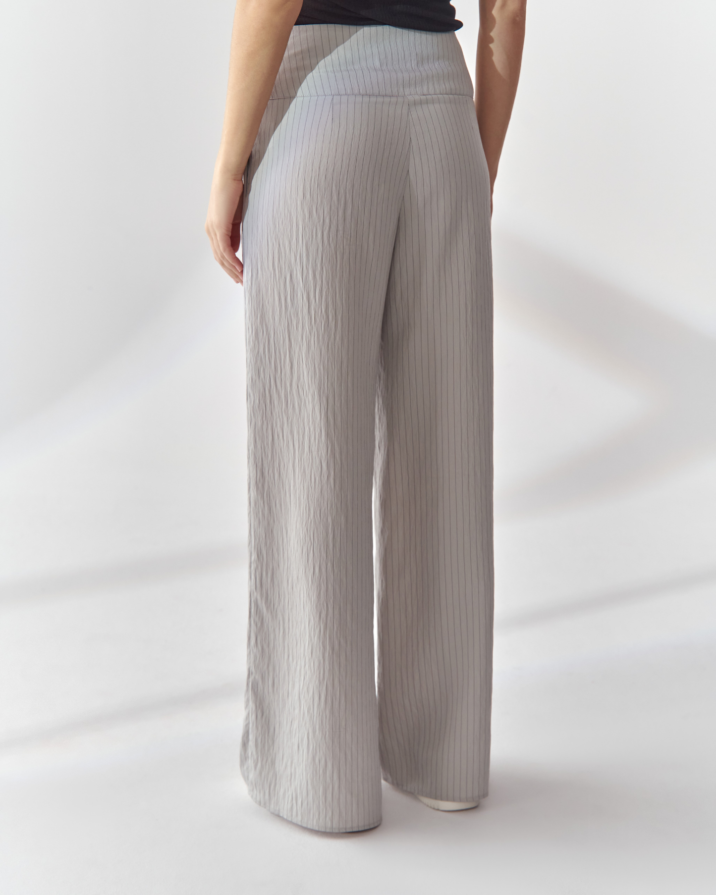 Nelko Striped Gray Trousers 