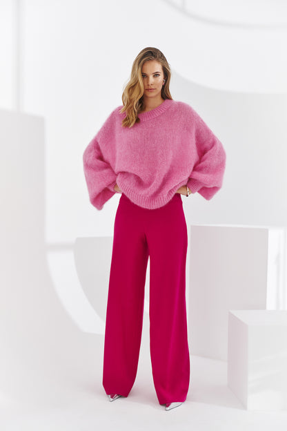 Pull en baby mohair rose futuro ultra doux