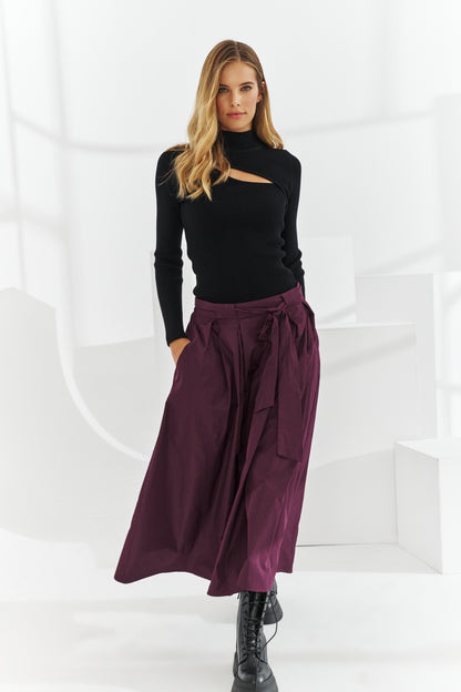 Sweter z wycięciem Optic Czarny