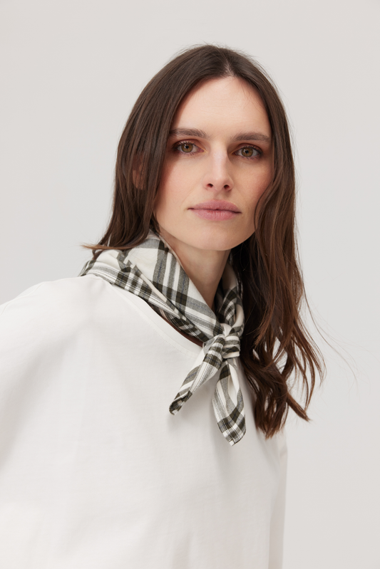 Cotton scarf Oslo green