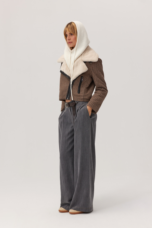Bedford ecru cashmere balaclava