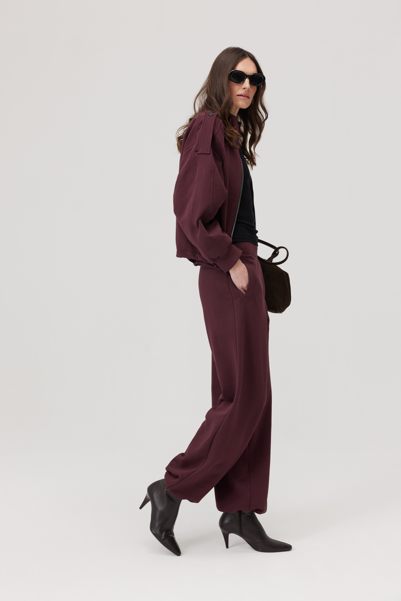 Sweat-shirt Norden cerise