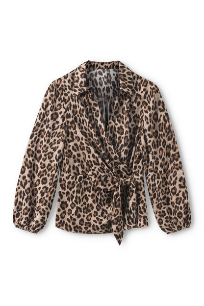 Hibisco leopard blouse