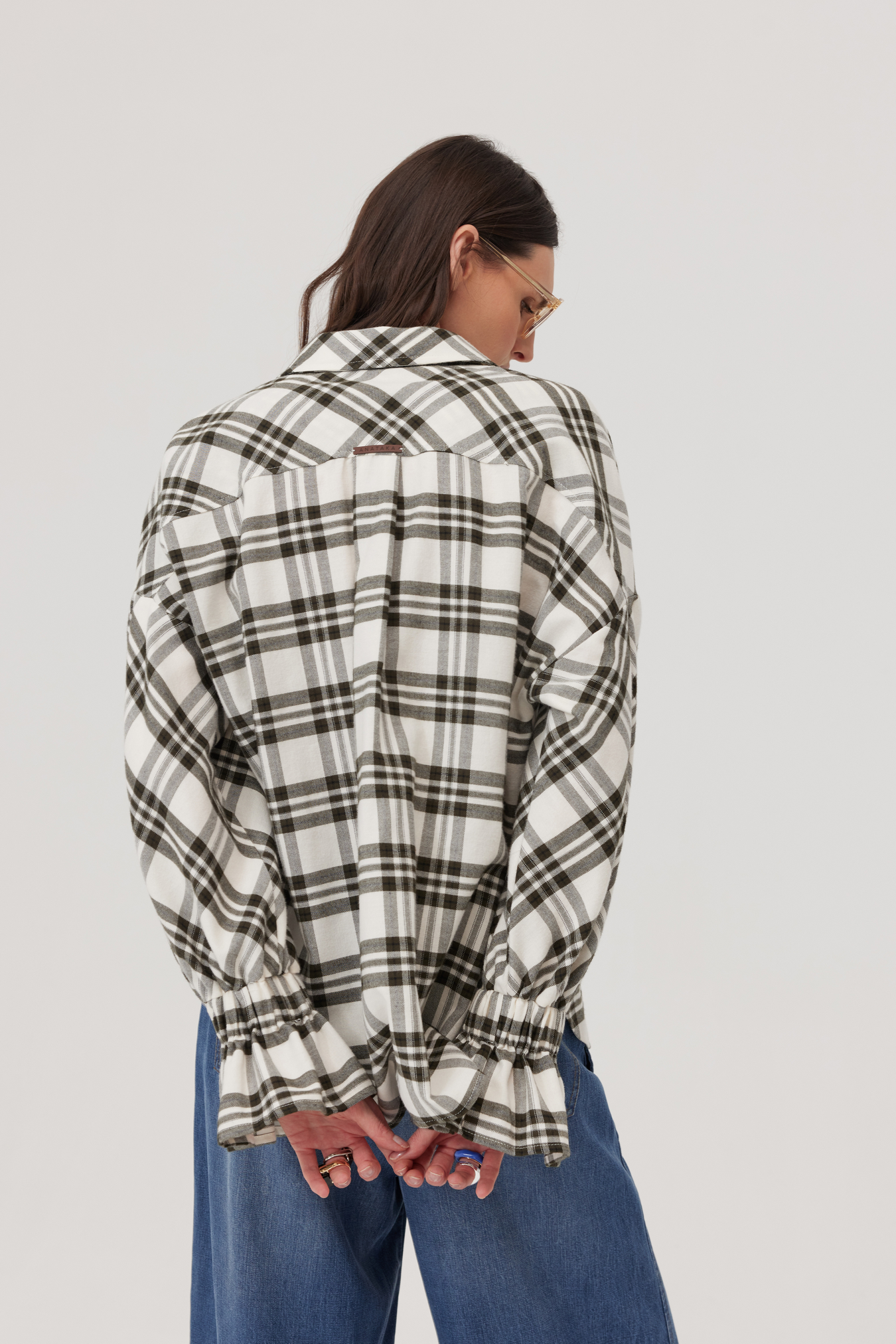 Blouse à carreaux tendance Liv