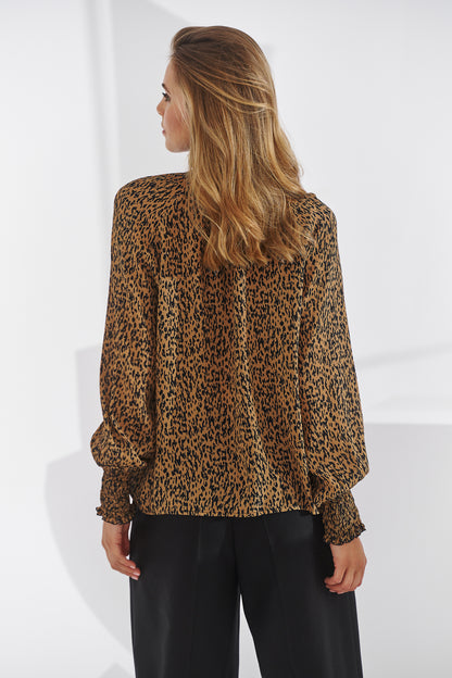 Ohara Spotted Silk Blouse