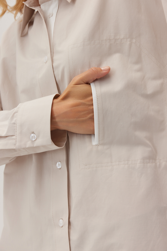 Chemise en popeline de coton Albi