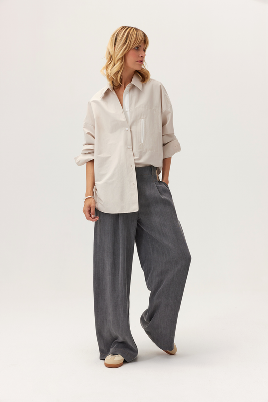 Chemise en popeline de coton Albi