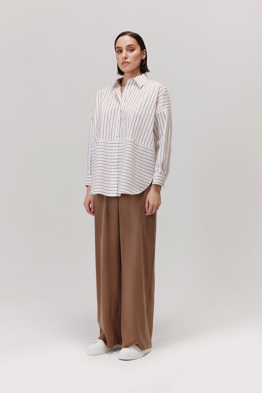 Chemise Arte à rayures blanches