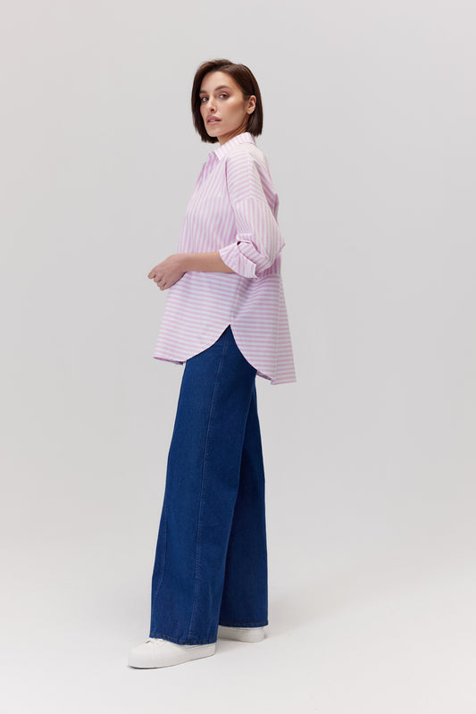 Chemise Arte à rayures roses