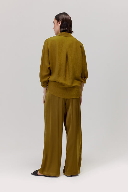 Chemise Rina moutarde en viscose