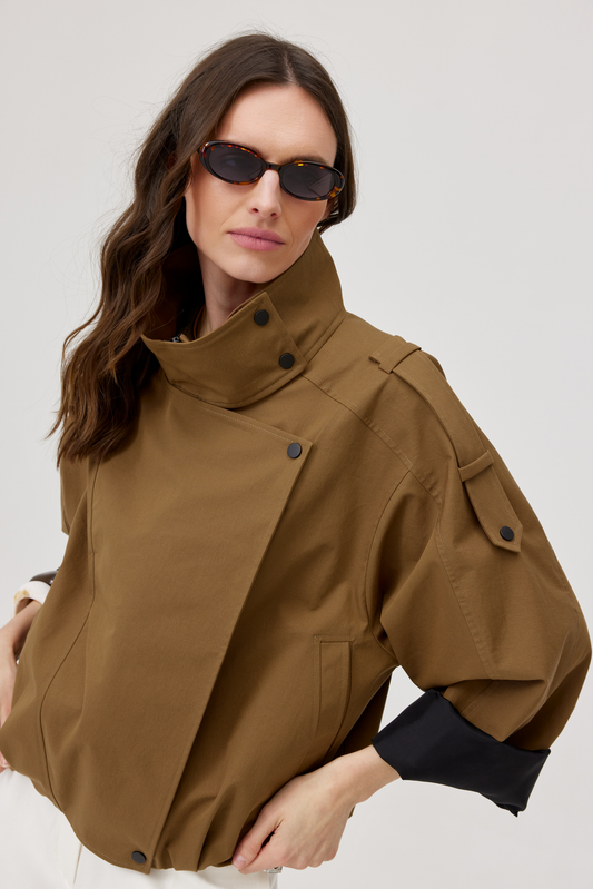 Kurtka oversize Arni oliwkowa