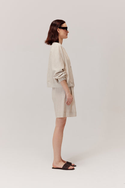 Beige Portofino Linen Jacket