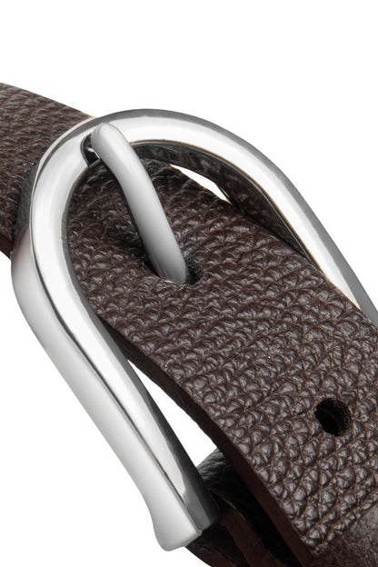 Calvo leather belt brown