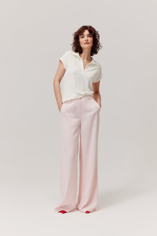 Bono powder pink lyocell trousers