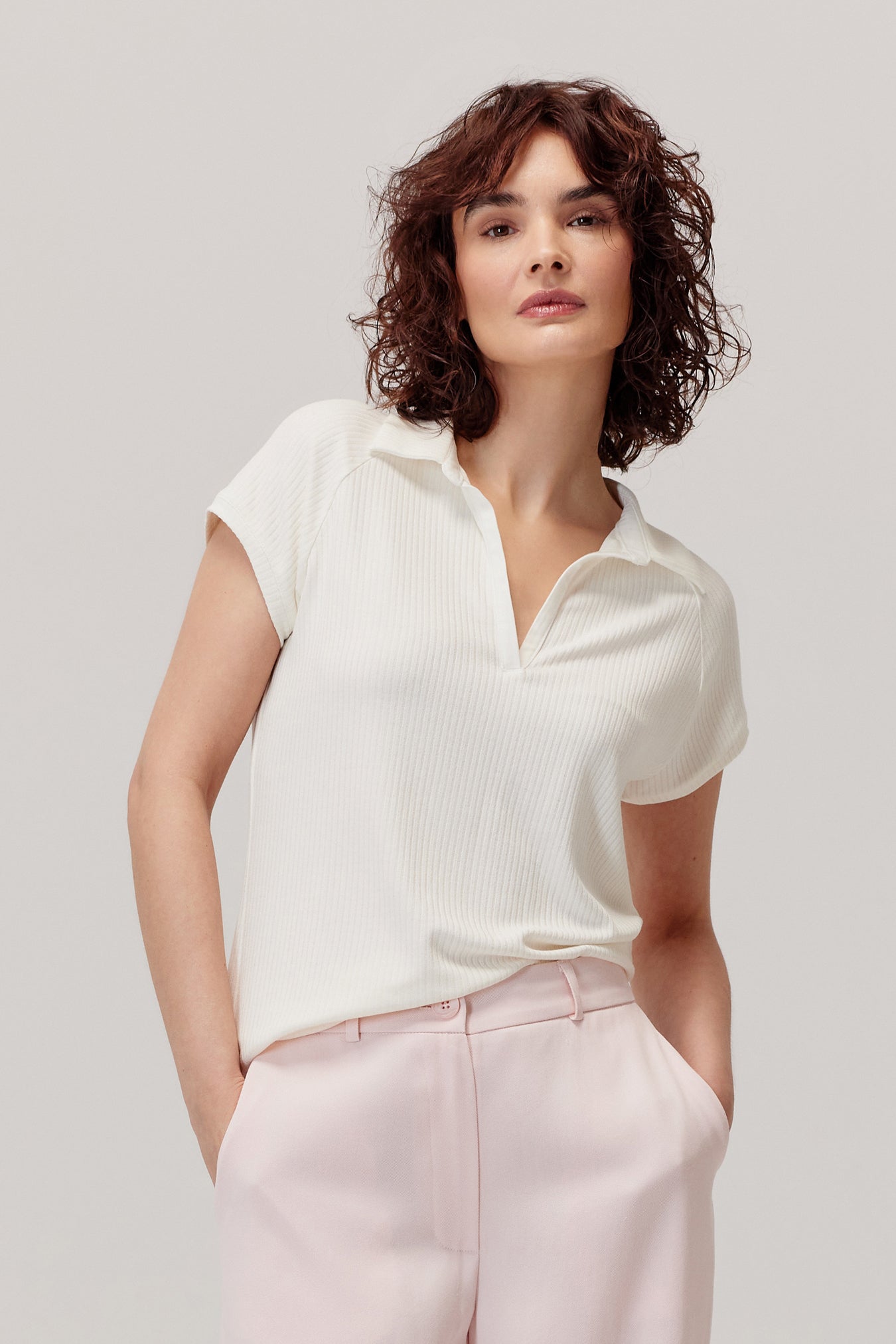 Mart ecru polo shirt