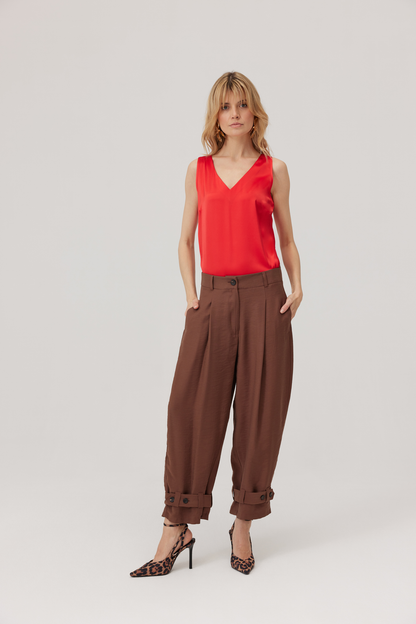 Pantalon ballon Friggo marron