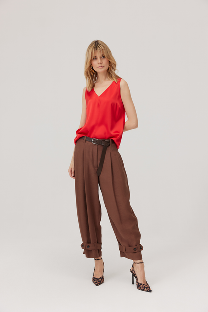 Pantalon ballon Friggo marron