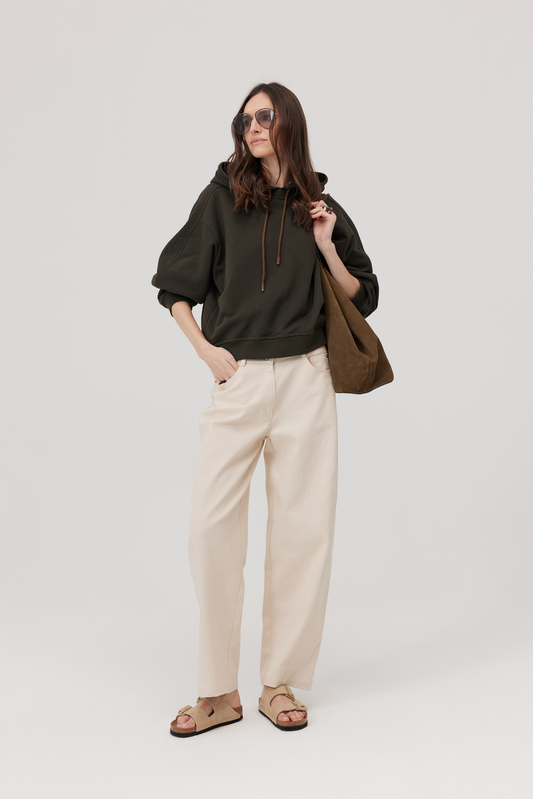 Pantalon balloon Haki beige