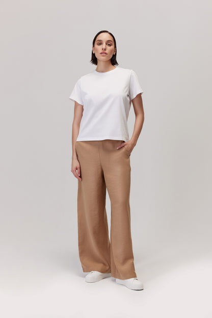 Liro beige modal trousers