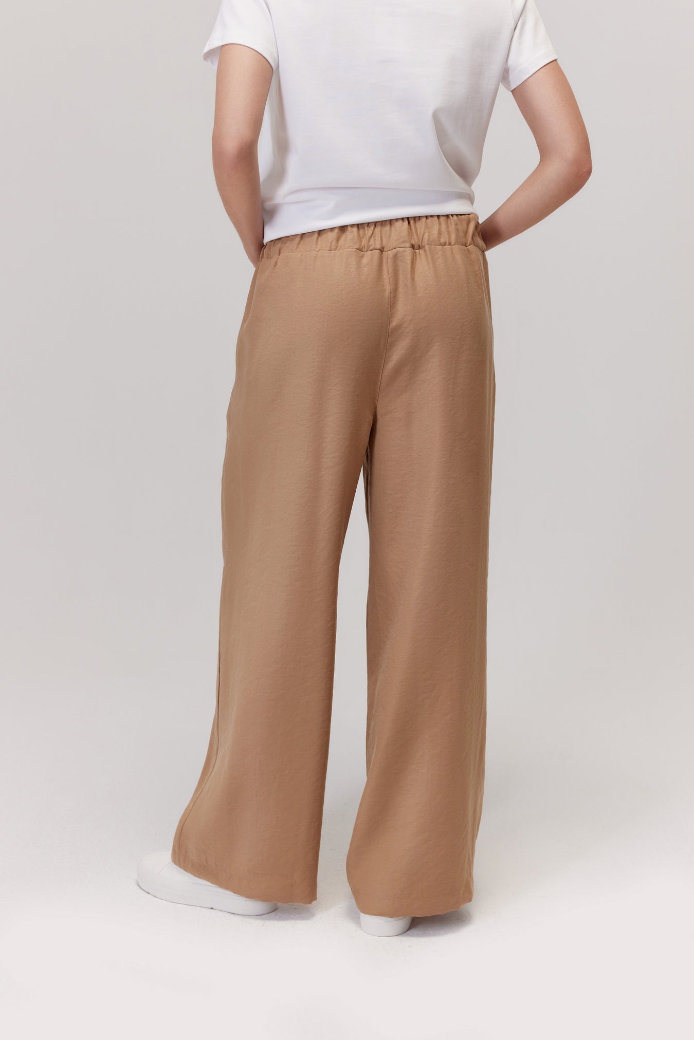 Liro beige modal trousers