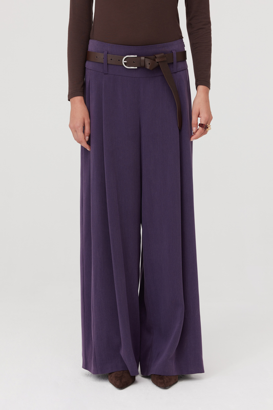 Pantalon 100 % lyocell Mulberry violet