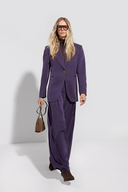 Mulberry single-breasted violet blazer