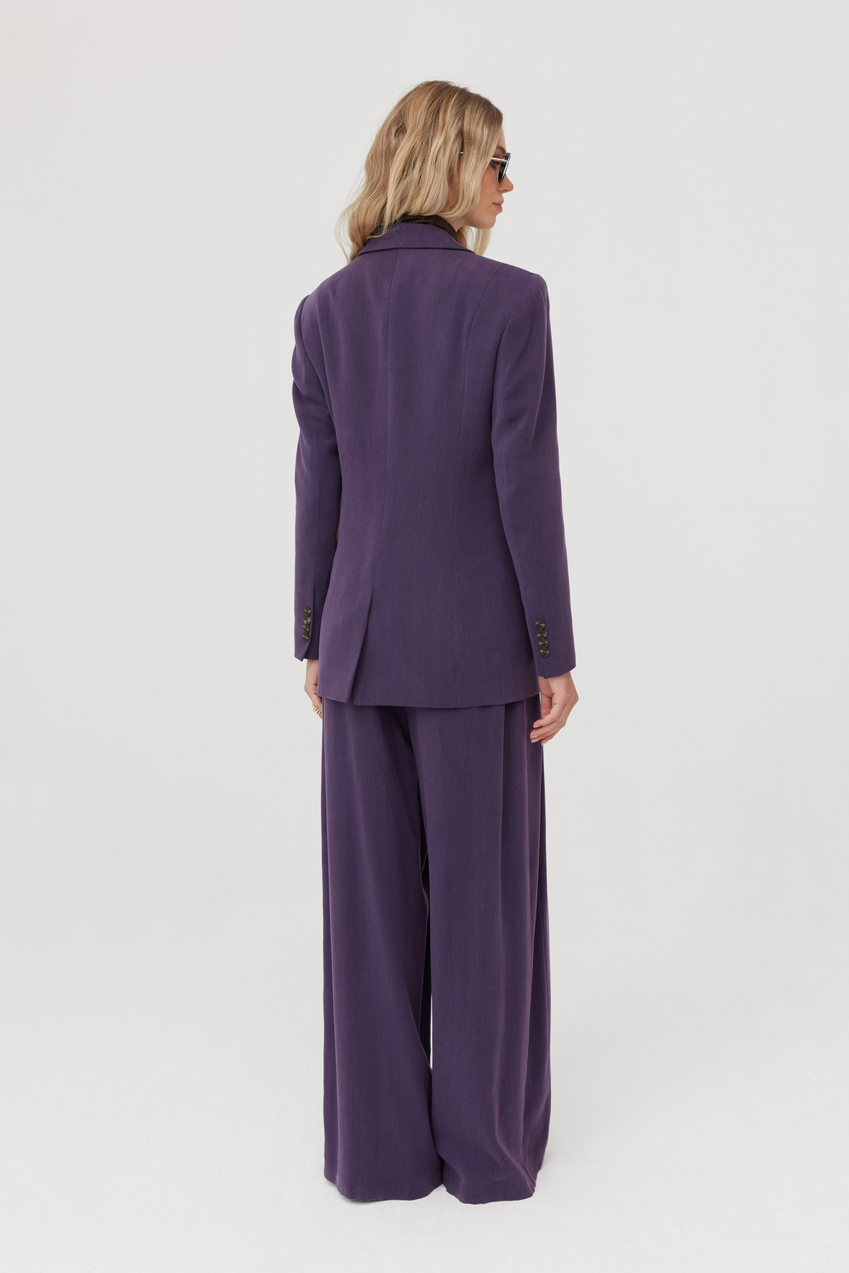 Mulberry single-breasted violet blazer