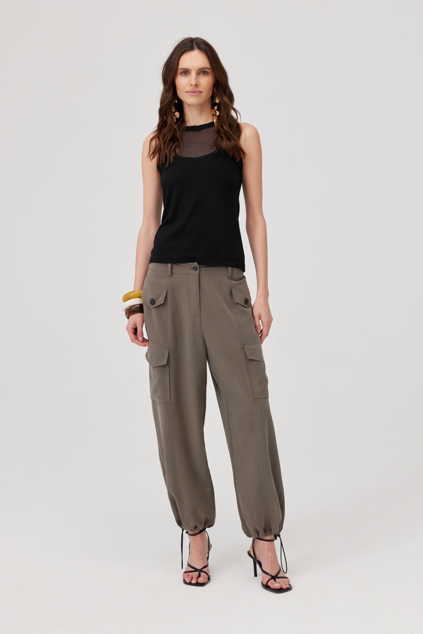 Spodnie cargo Rino khaki