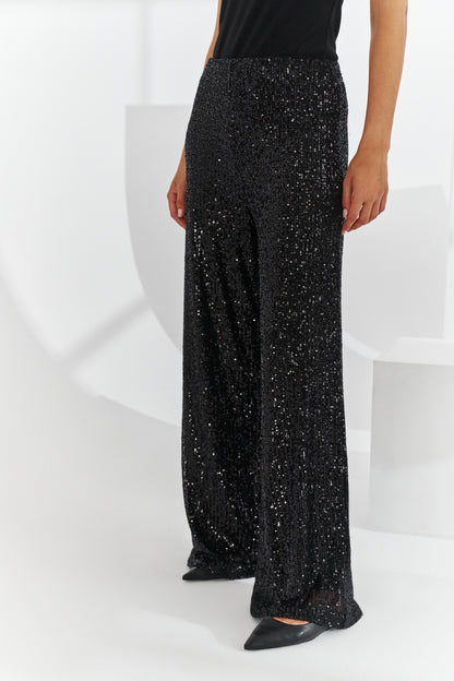 Prism Sequin Pants Black