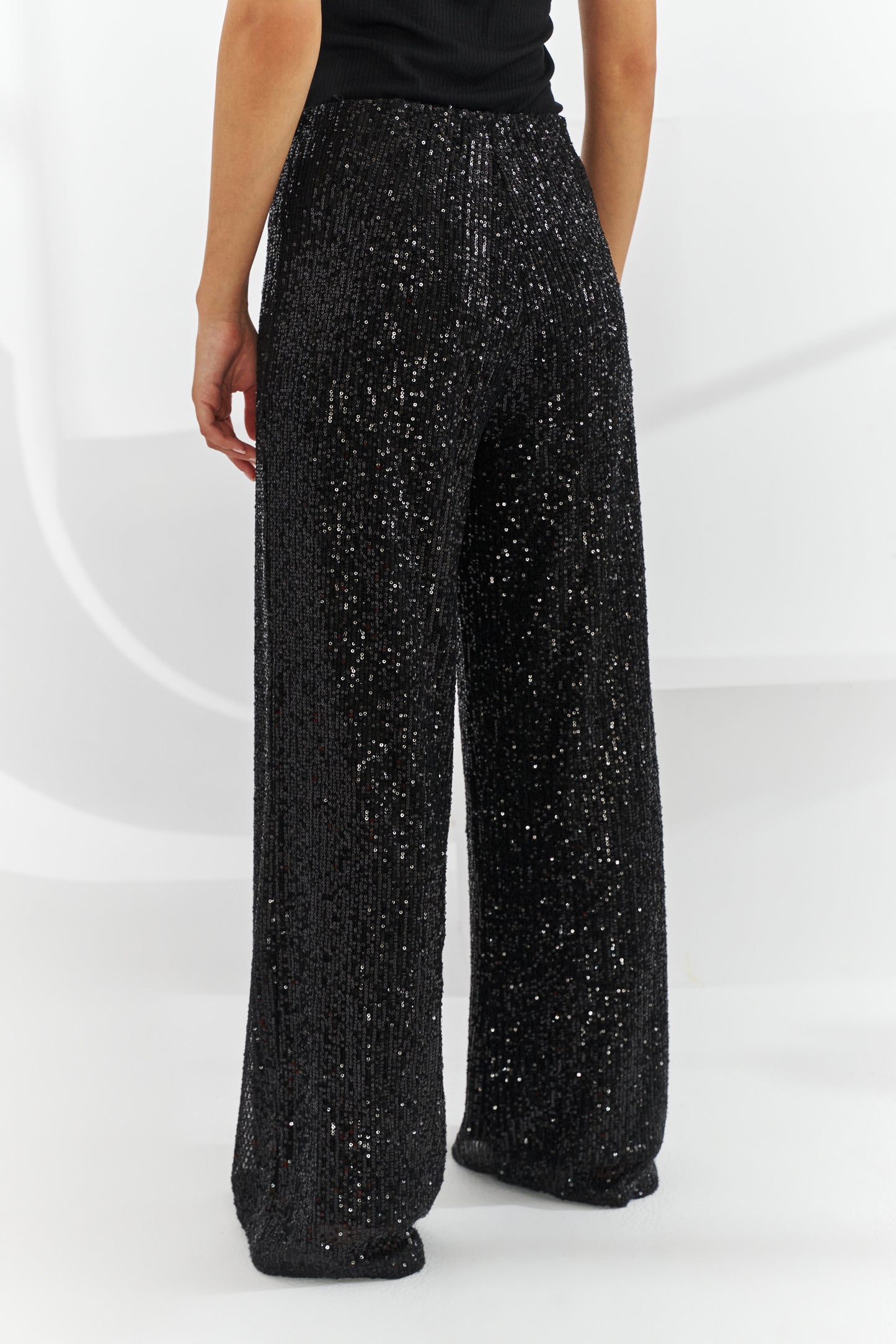 Prism Sequin Pants Black