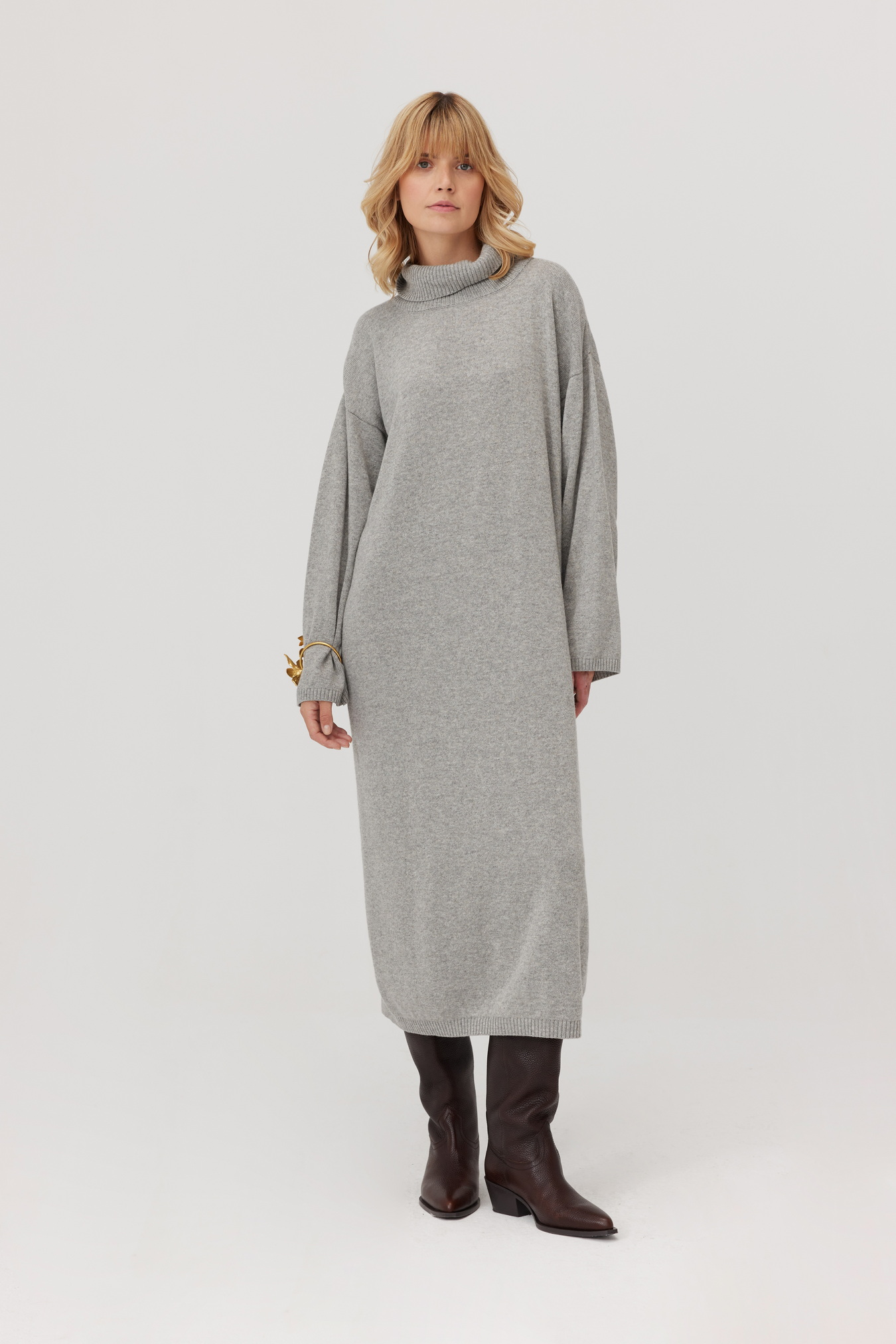 Denali Gray Cashmere Dress