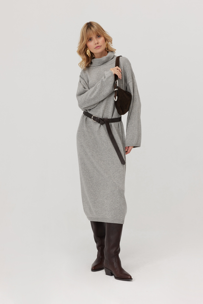 Denali Gray Cashmere Dress