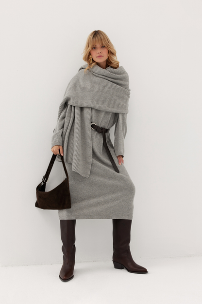 Capital Cashmere Scarf Gray