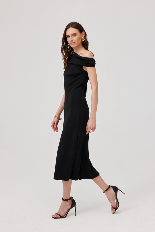 Robe midi Heartbreaker noire