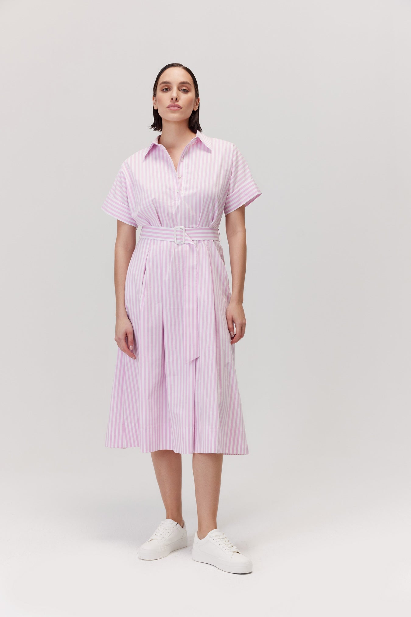 Inori pink midi dress