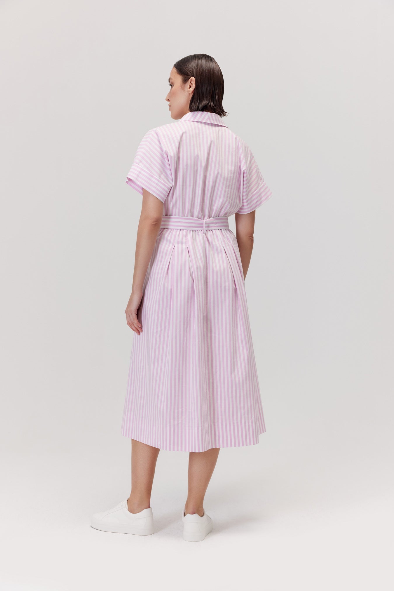 Inori pink midi dress
