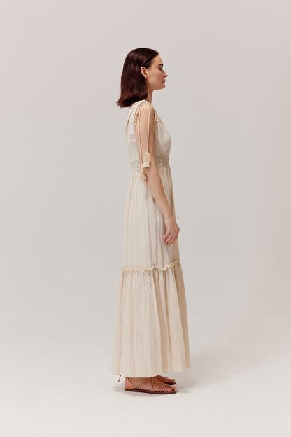 Robe bohème beige Palmera