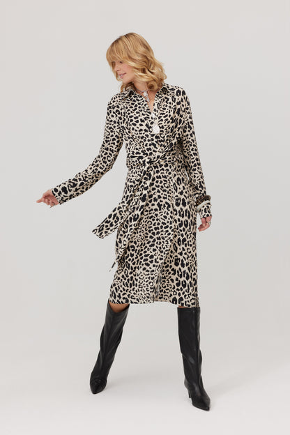Robe-chemise léopard Emre